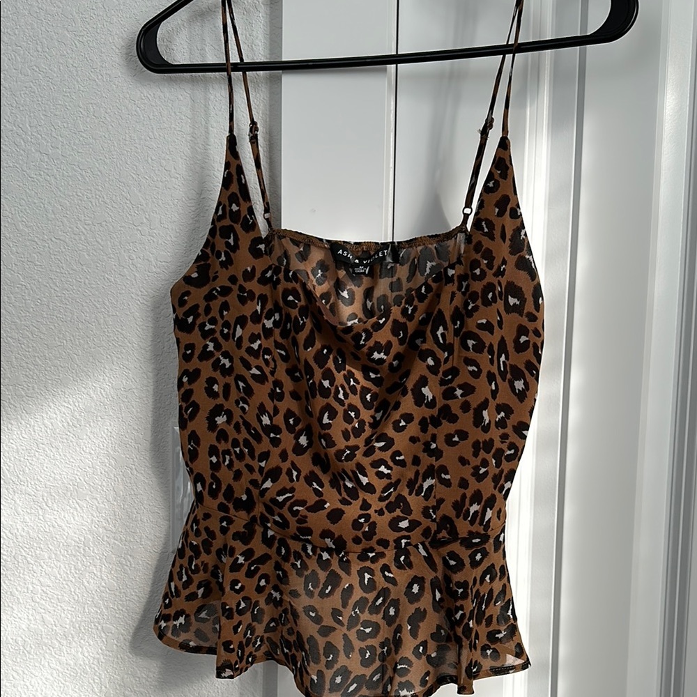 Leopard Print Cami Top
